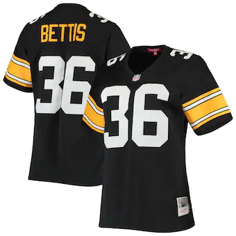 womens mitchell and ness jerome bettis black pittsburgh ste